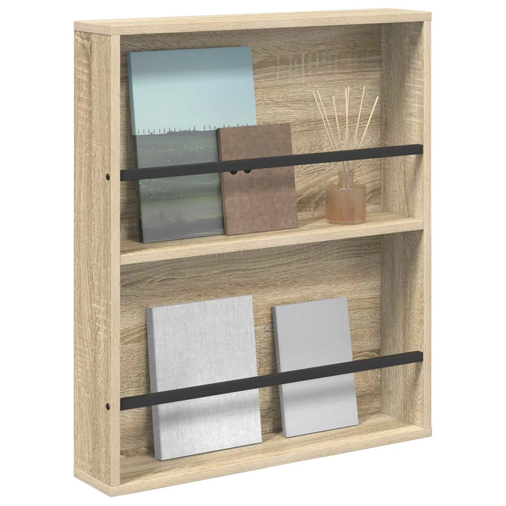 Scaffale per riviste Rovere Sonoma 60 x 12 x 70 cm CFW8826950