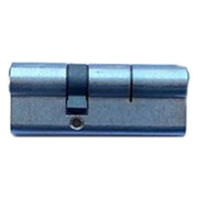 CILINDRO PROFILATO MODULARE SERIE 'EVO K1 TOP' mm 36+10+36 = 82 (41+41) cromo satinato  - SECUREMME
