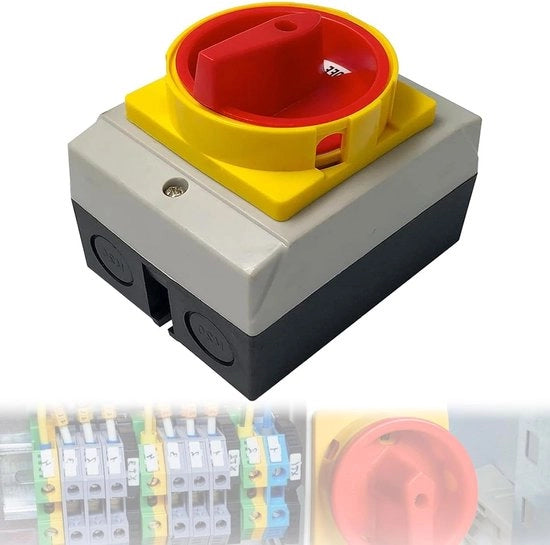 Schaltkasten 16A 3-polig - interruttore a chiave con protezione IP65 - scatola per separare la fornitura elettrica.