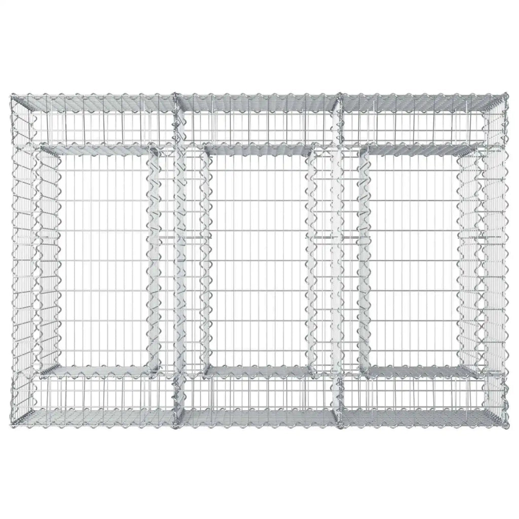 Letto rialzato in gabbione Argento CFW3035460