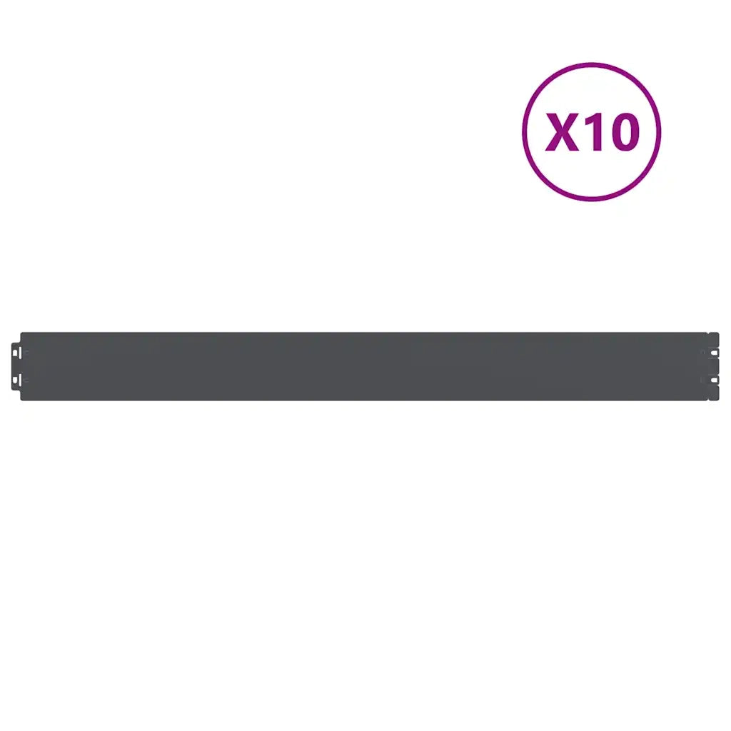 Bordure per Prato 10 pz Antracite Acciaio Laminato a Freddo CFW7993968
