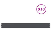 Bordure per Prato 10 pz Antracite Acciaio Laminato a Freddo CFW7993968