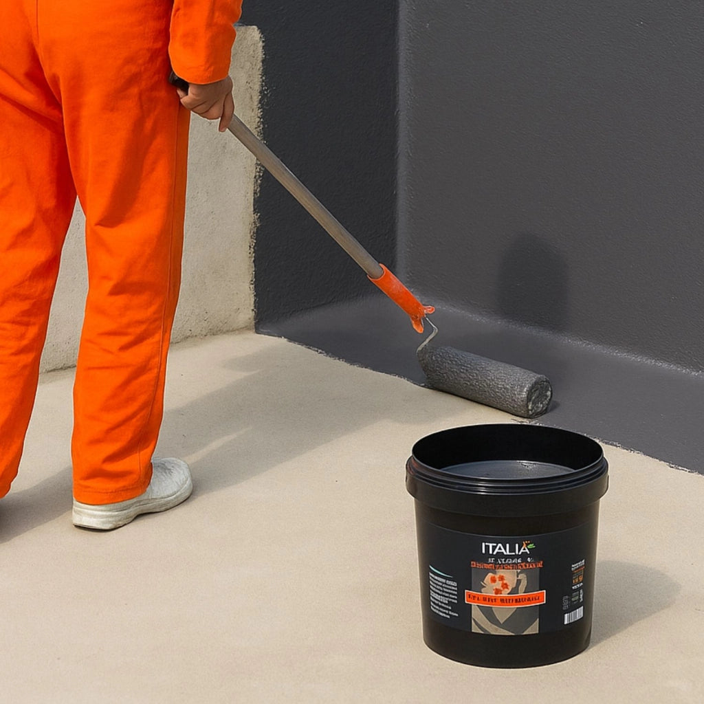 Italia colorpaint guaina liquida elastica protettivo elastomerico per terrazze *** tinta grigio, contenuto kg 20, con...