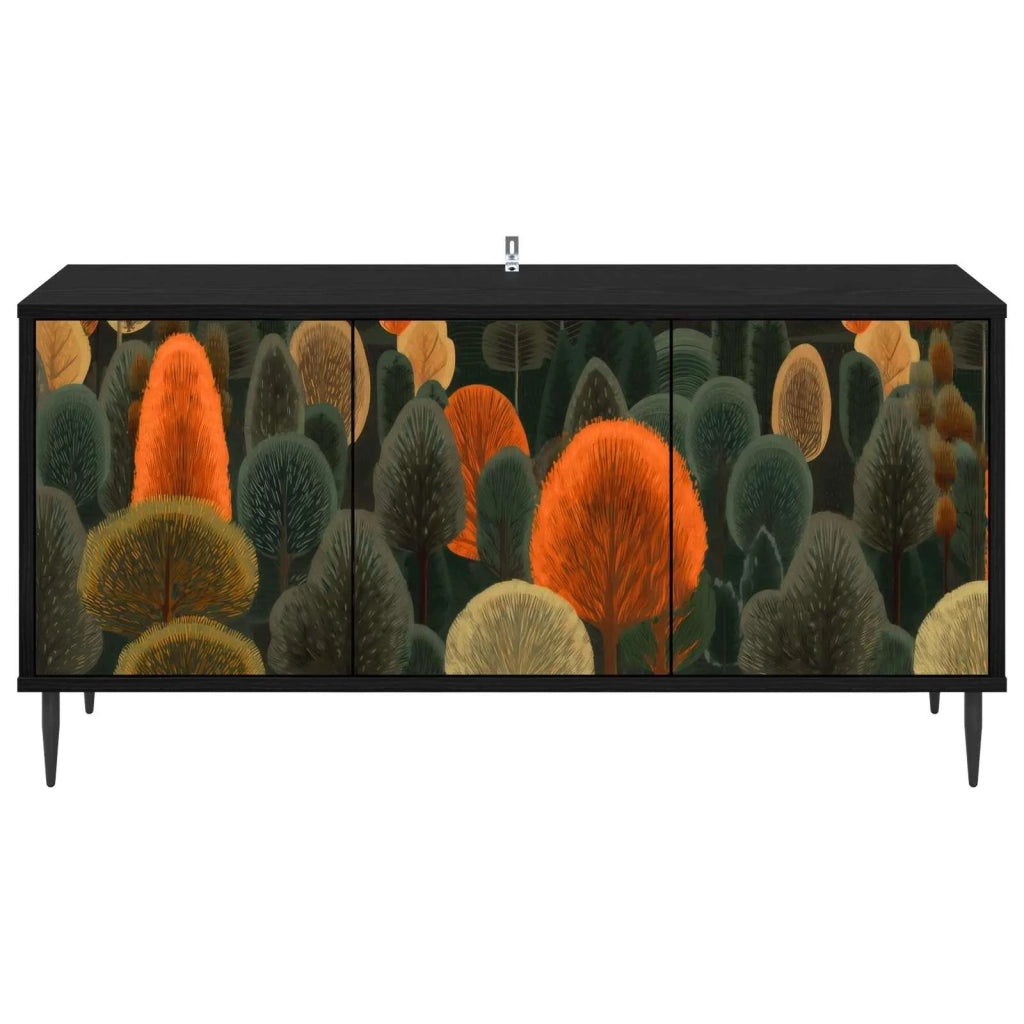 Mobile TV ZAANDAM 102 x 33 x 51 cm Rovere Nero 8007100