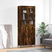 Credenza Rovere Fumo  69,5x34x180 cm in Legno Multistrato 3198222