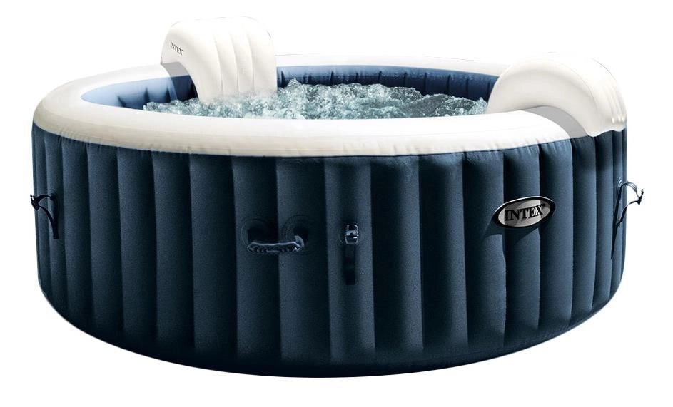 Intex 28430EX PureSpa Bubble Massage Vasca Idromassaggio Gonfiabile 4 posti 140 getti Riscaldatore 2200W 795 L colore Blu Navy