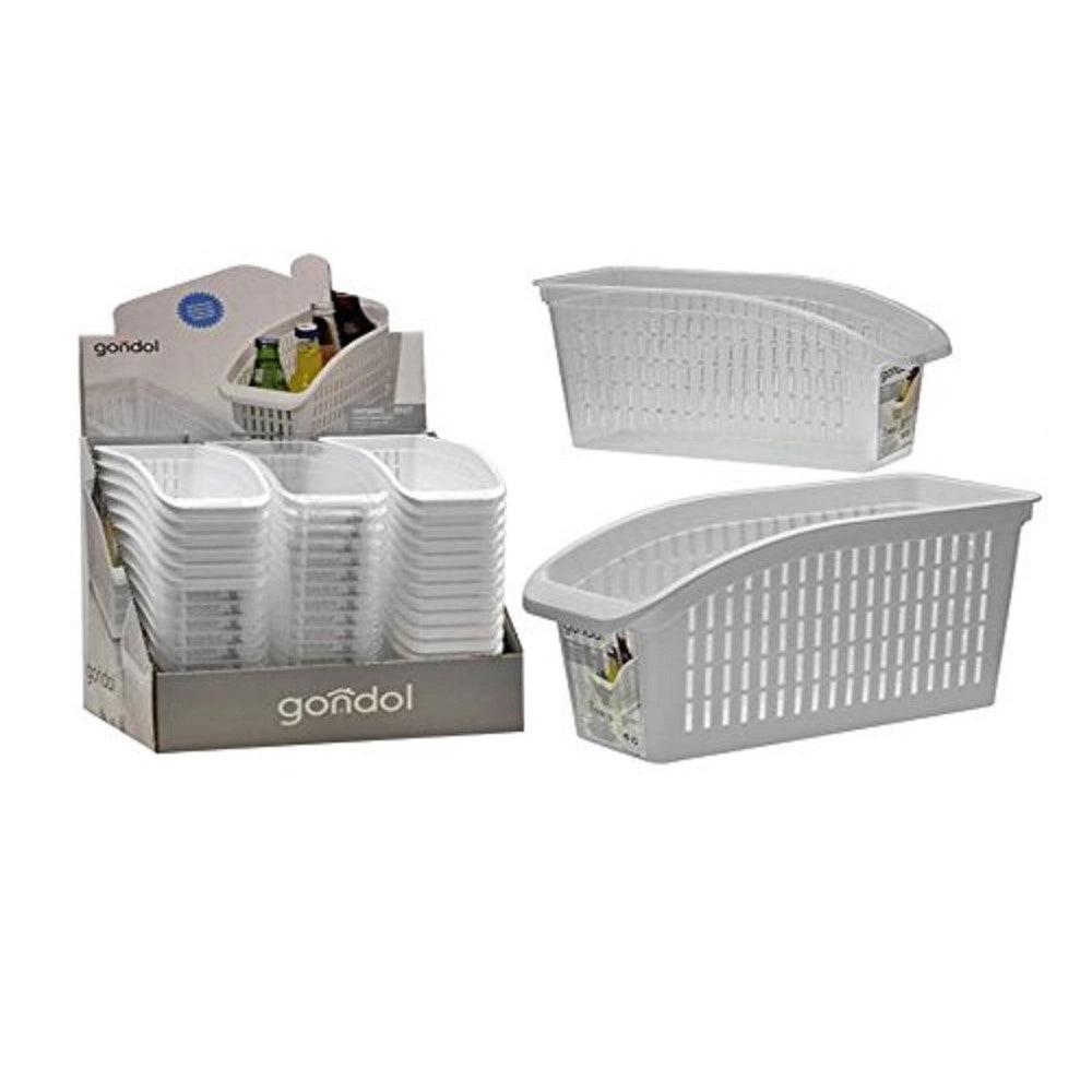 Trade Shop - Cesto Portaposate Oggetti Bottiglie Barattoli Scola Posate Spugnette In Plastica -
