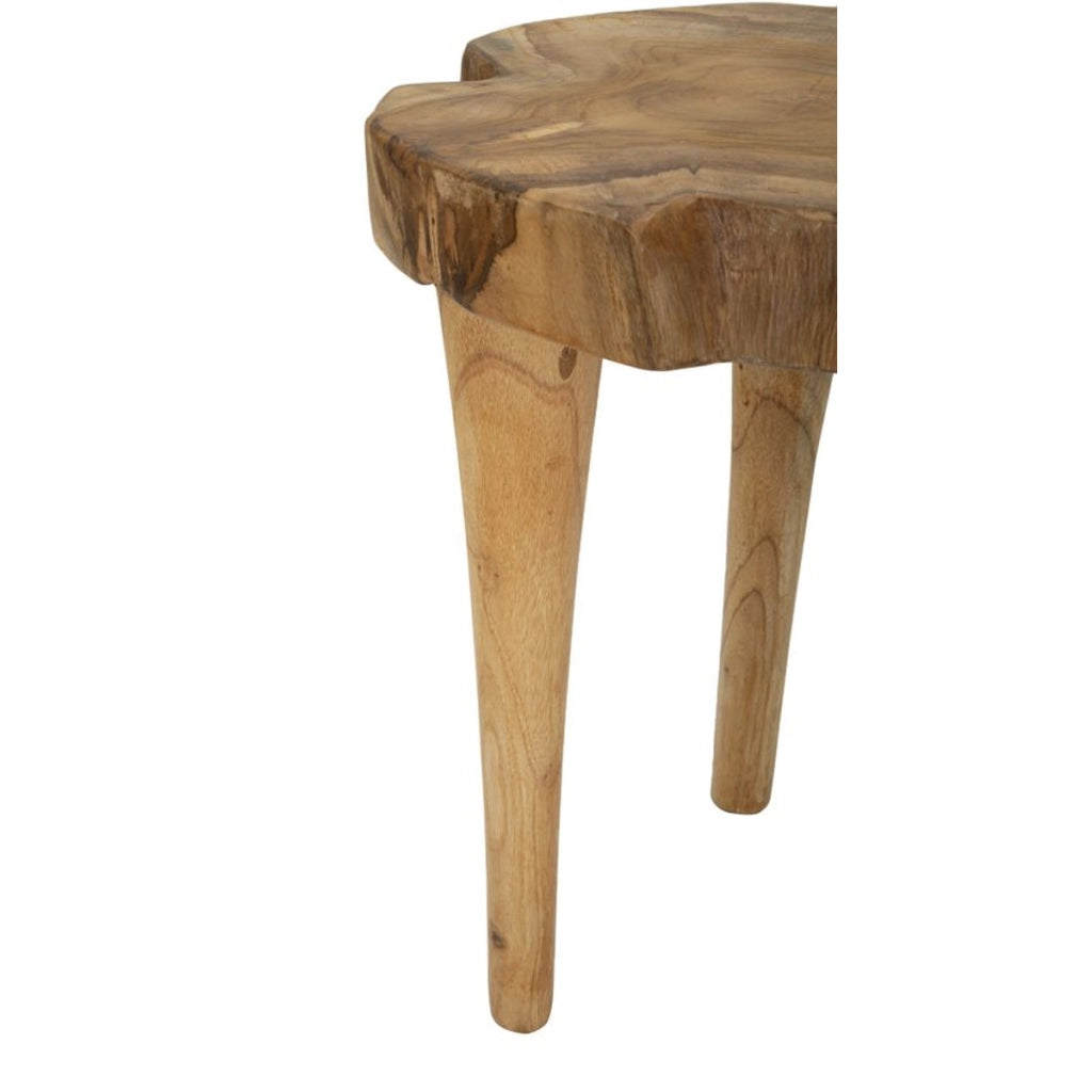 Sgabello Basso Natura 12, Marrone, Legno, 35x35x45 cm