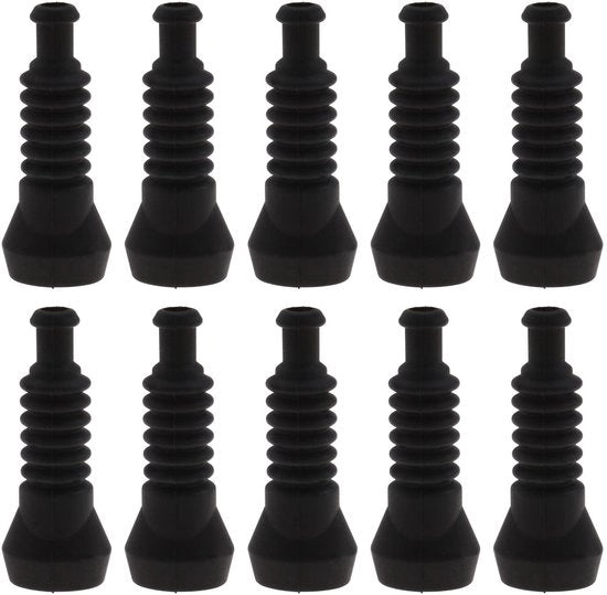 Connettore auto idrorepellente - 10 pezzi 2 modalità - guaina in silicone - nero - connettore stoffa impermeabile - ideale per auto - alta qualità