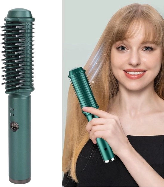 Stilo e Spazzola a Distanza - Riscaldamento Uniforme e Rapido - Ricaricabile via USB - Strumento per Stilare Capelli