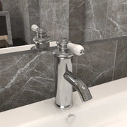 Rubinetto per Lavabo del Bagno-Rubinetto da lavandino Argento 130x180 mm