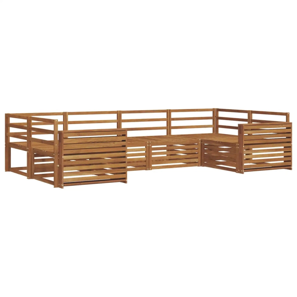 Set di divani da esterno 6 pcs Naturale