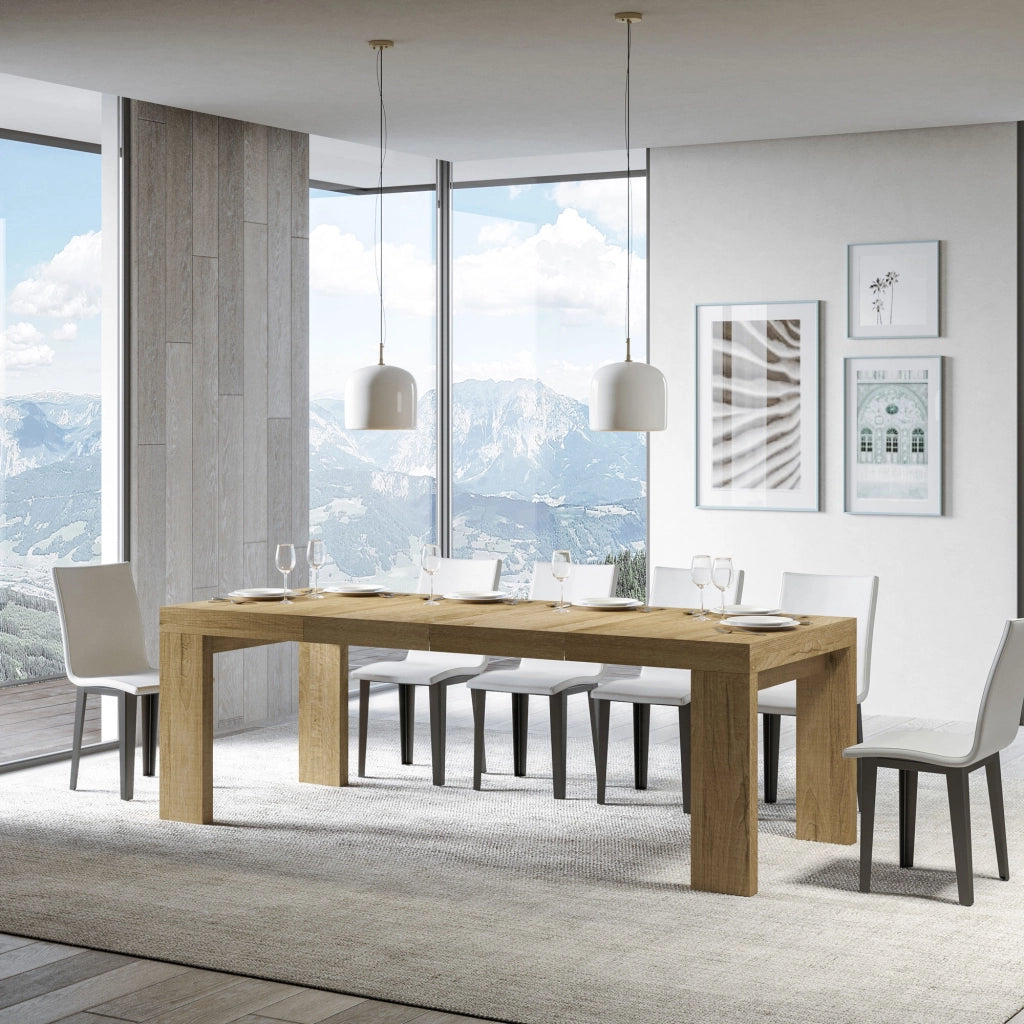 Tavolo allungabile 90x140/400 cm Roxel Premium quercia natura