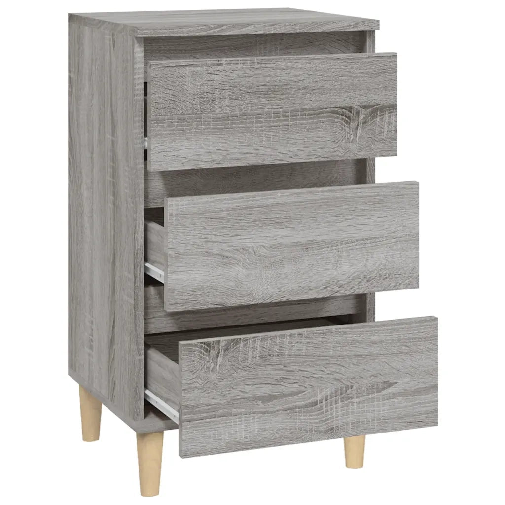 Comodino | Armadio da Notte | Mobiletto da notte Grigio Sonoma 40x35x70 cm in Legno Multistrato