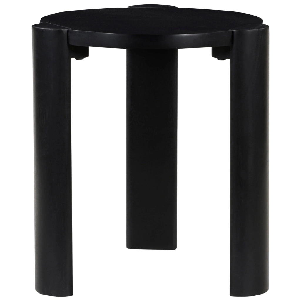 Tavolino in legno massiccio di mango nero VORI