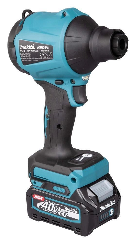 Makita AS001GZ soffiatore di foglie cordless Nero, Blu 40 V