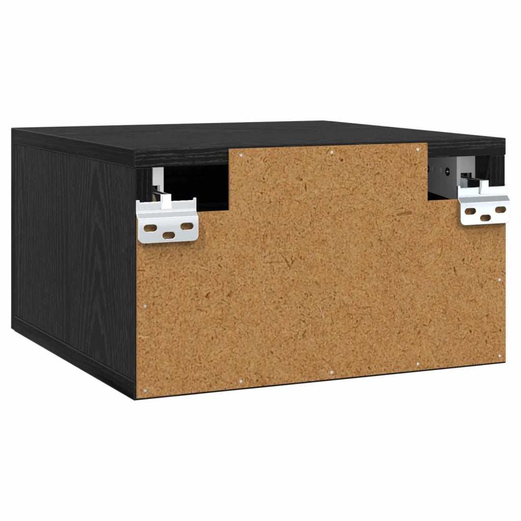 Armadio da Notte Rovere Nero 35 x 35 x 20 cm 893634