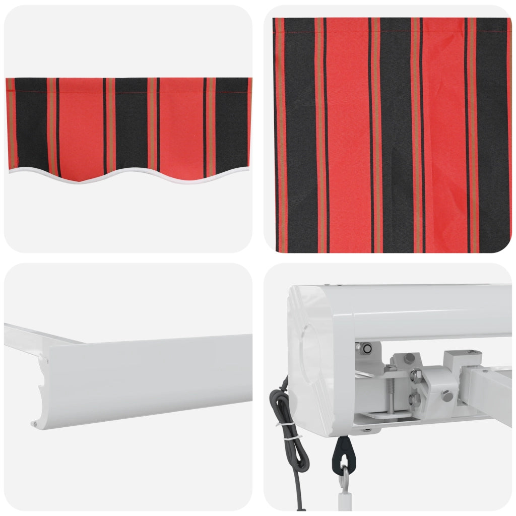 Tenda Retrattile Automatica Arancione e Marrone 500x300 cm
