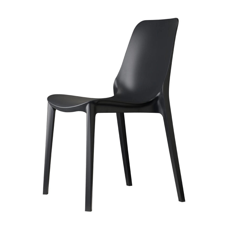 SET 6 SEDIE GINEVRA TECNOPOLIMERO SCAB DESIGN - Antracite 81