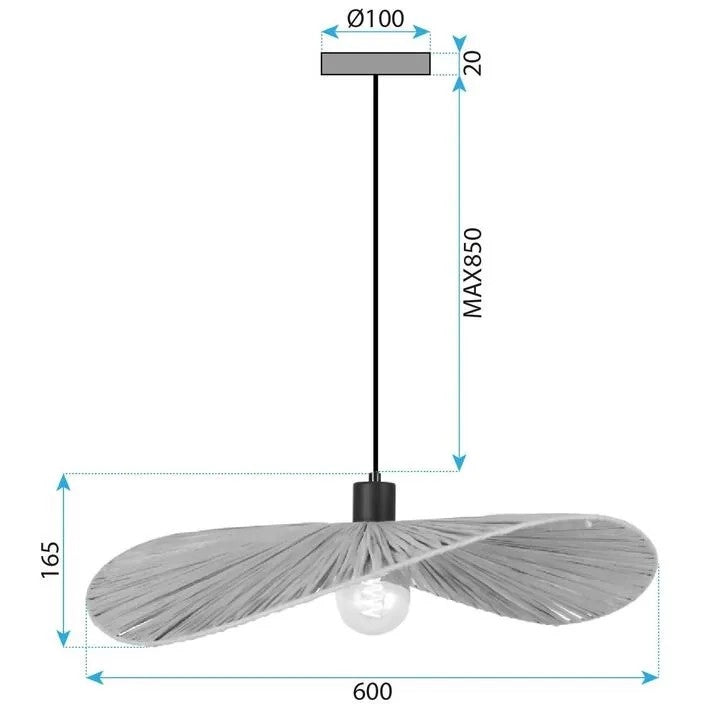 Lampada APP1826-1CP Nature Black