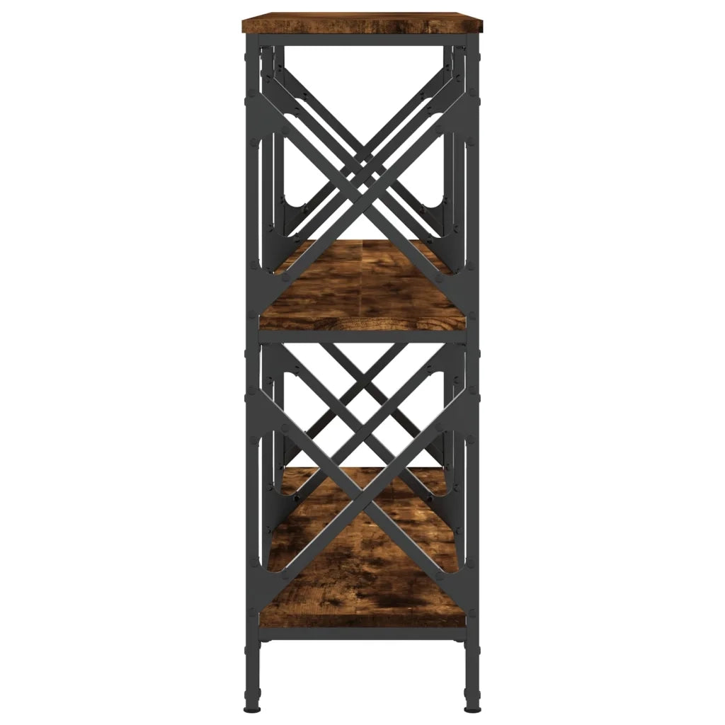 Tavolo Consolle Rovere Fumo 100x28x80,5 cm in Legno Multistrato 835421