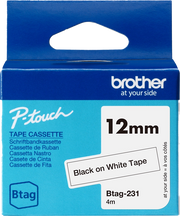 Brother BTAG-231 nastro per etichettatrice Nero su bianco