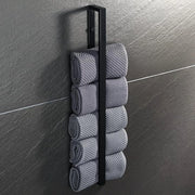 Organizzatore Asciugamani - Raccoglitore Asciugamani - Organizzazione Bagno - Acciaio Inossidabile - 70 cm - Nero Opaco