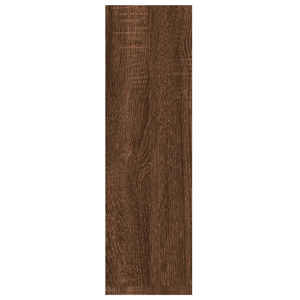 Mensole Parete 2pz Rovere Marrone 50x15x50 cm Legno Multistrato cod mxl 33087