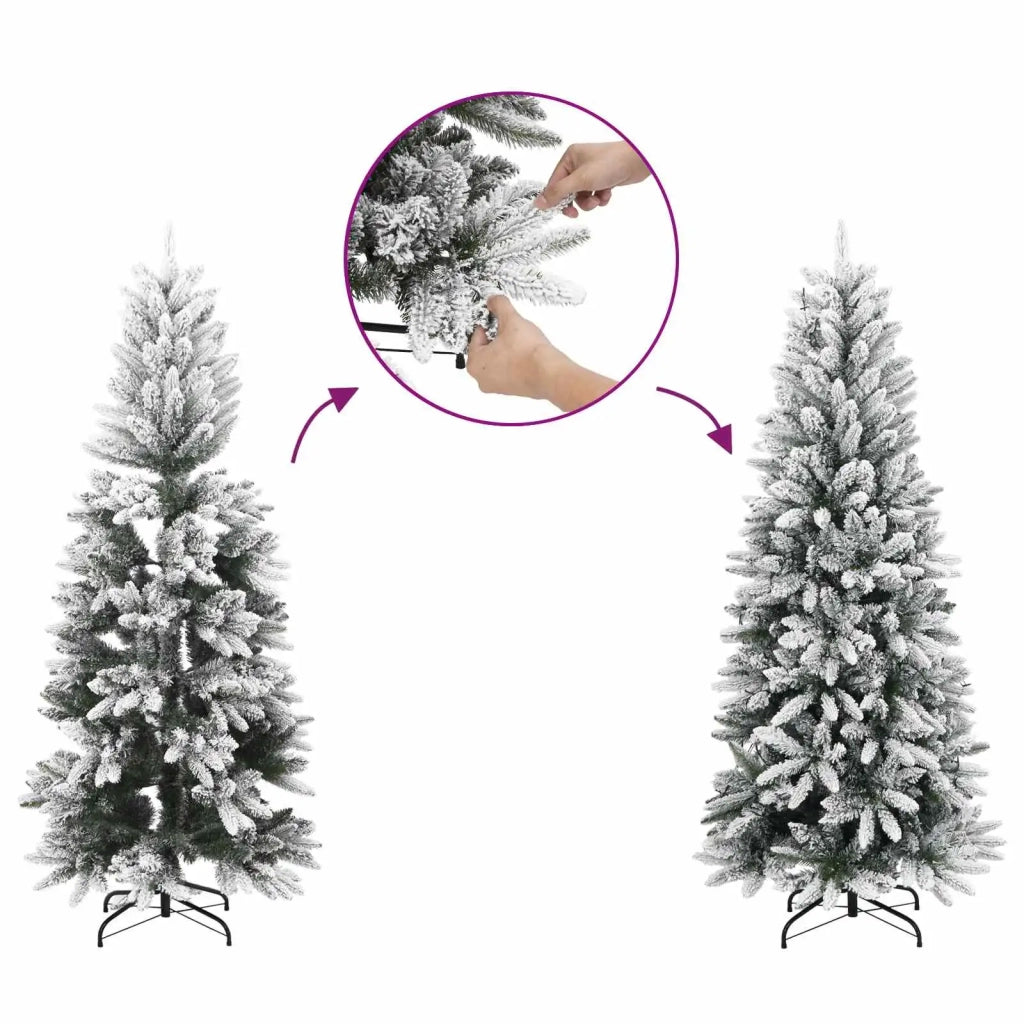 Albero di Natale Artificiale con Palline 120 cm 150 LED 3465579