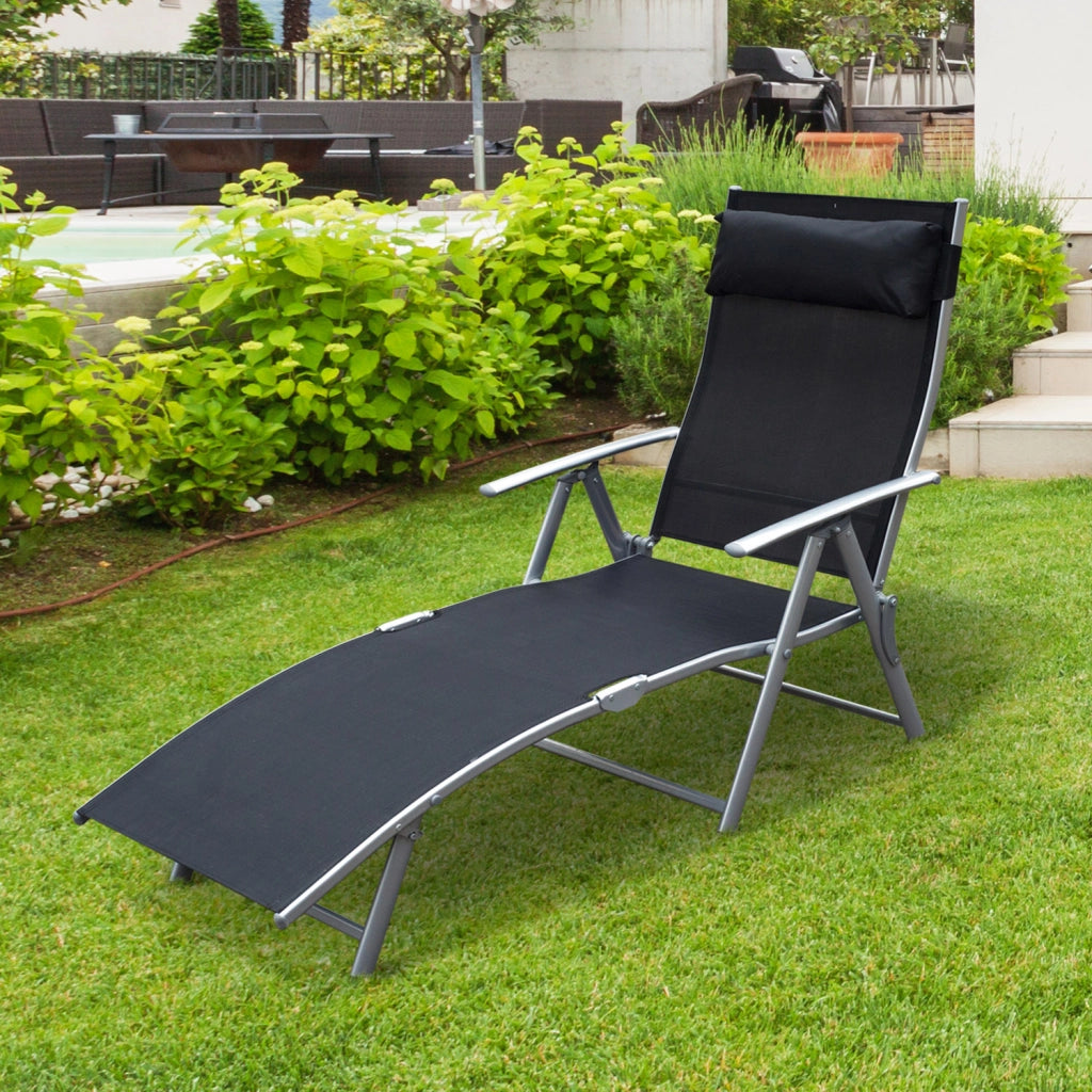 Tumbona Pieghevole ¨C zephmum ¨C Grigio 137x63.5x100.5 cm
