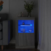 Armadietto con Luci LED Grigio Sonoma in Legno Multistrato 836640