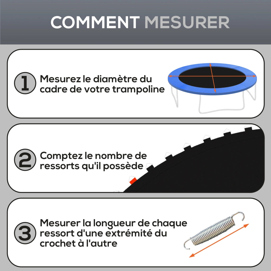Tappeto sostitutivo per trampolino ¨C zephmum ¨C ? 4.3 m, molle 14 cm