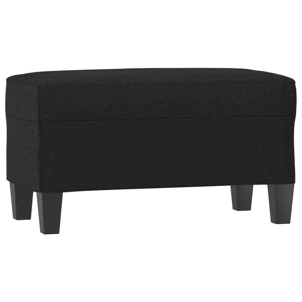 Panca Nera 70x35x41 cm in Similpelle CFW1715979