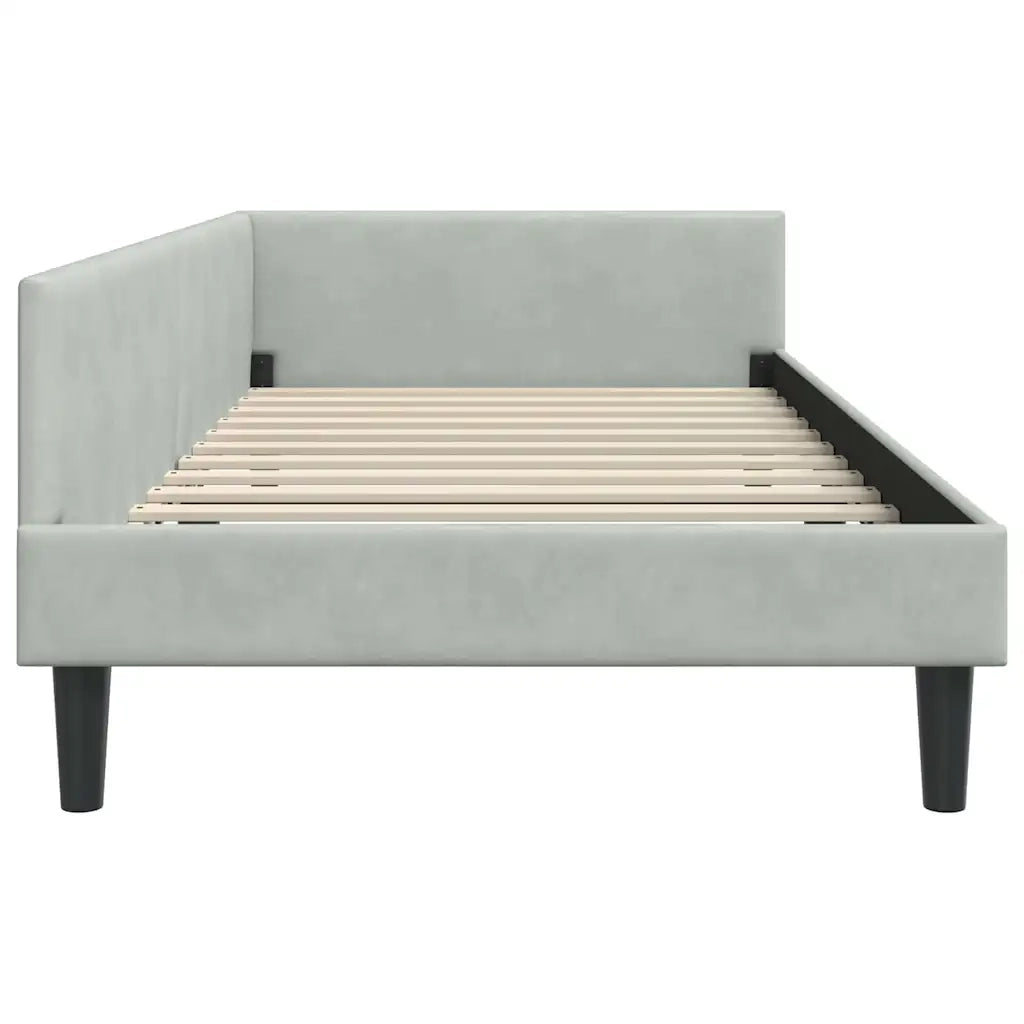 Cornice del letto ad angolo Grigio chiaro 80 cm x 200 cm 42016134