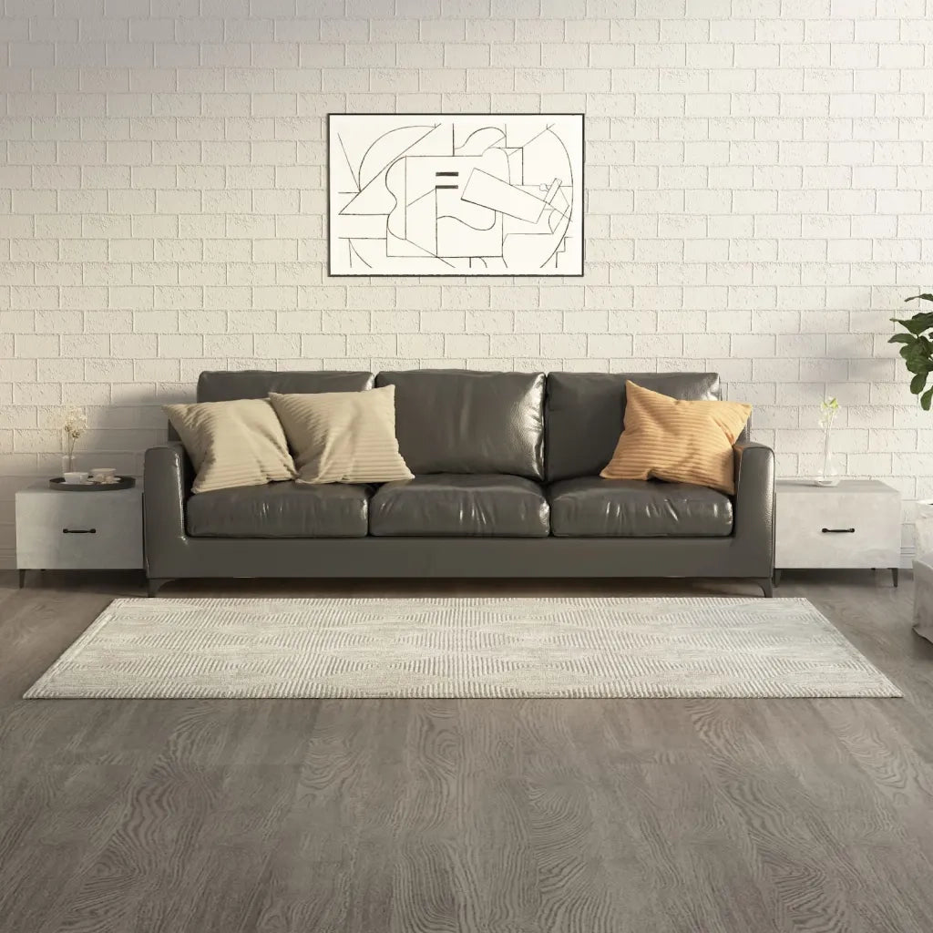 2 pz Tavolini salotto | Tavolino da caff¨¨ | Tavolino da Soggiorno Gambe in Metallo Grigio Cemento 50x50x40cm