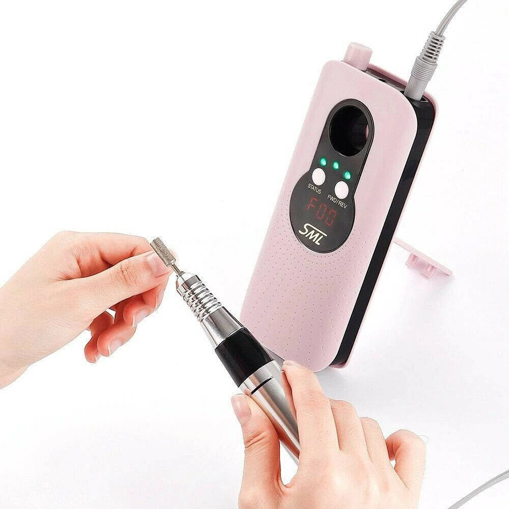 Trade Shop - Fresa Unghie Portatile 35000 Giri Ricaricabile Manicure Pedicure Nail M6 -
