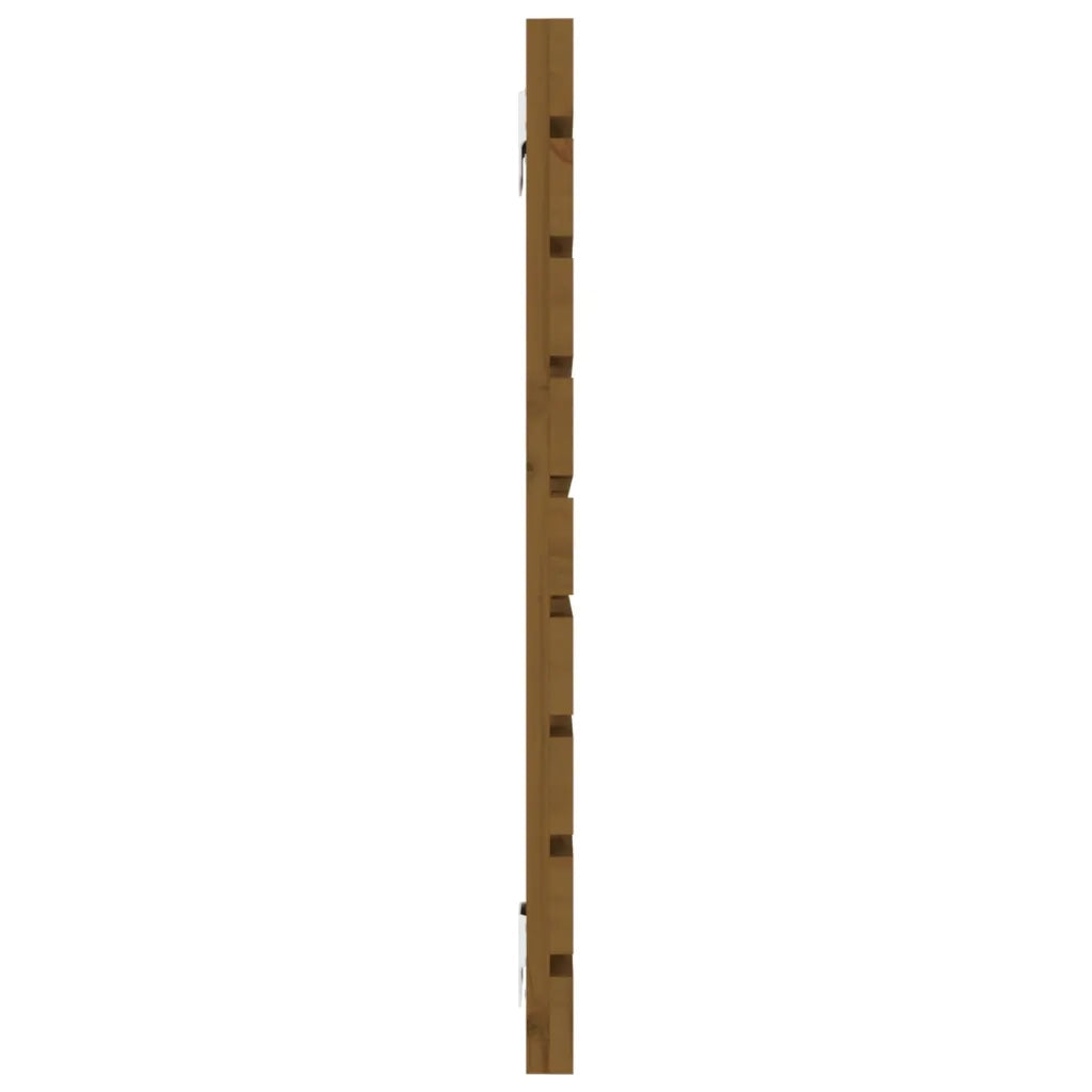 Testiera da Parete Ambra 126x3x63 cm in Legno Massello di Pino 824731