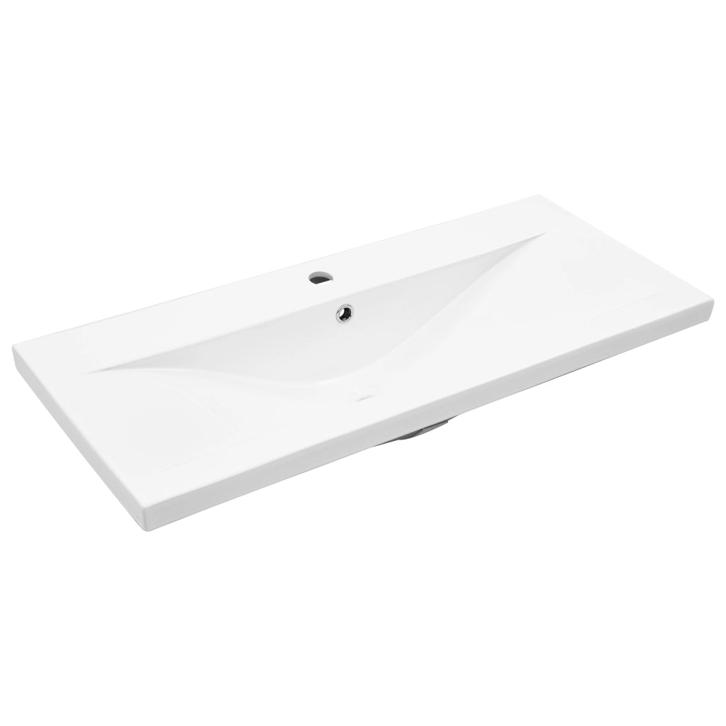 Set di Mobili per Bagno 5 Pezzi Rovere Nero Legno Ingegnerizzato