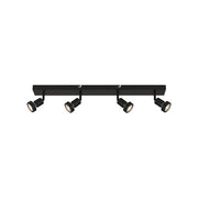 Spot Nordico Rugi Metallo Nero 64Cm 3 Luci Gu10 3000K