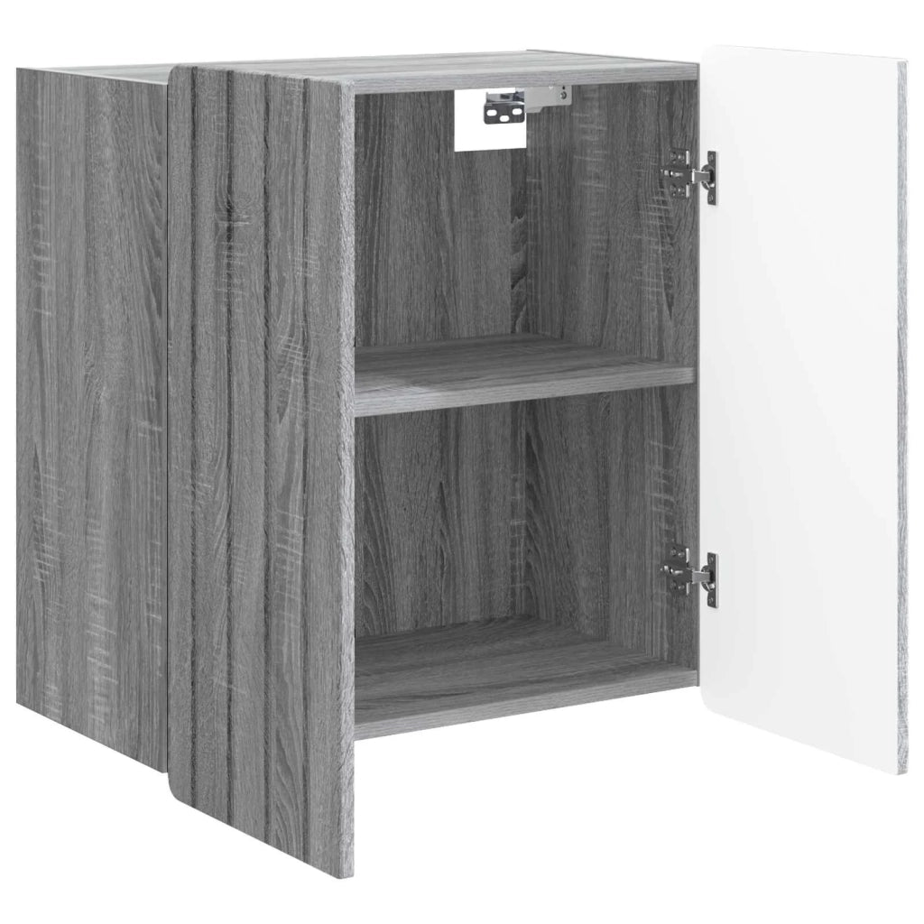 Mobiletto a muro Sonoma grigio 59 x 31 x 64 cm 898241