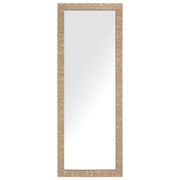 Specchio da Parete in Ottone da Appendere 50 x 130 cm Rettangolare Moderno Vintage