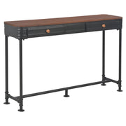 Tavolo Consolle 2 Cassetti 120x30x75 cm in Massello di Abete cod mxl 60851