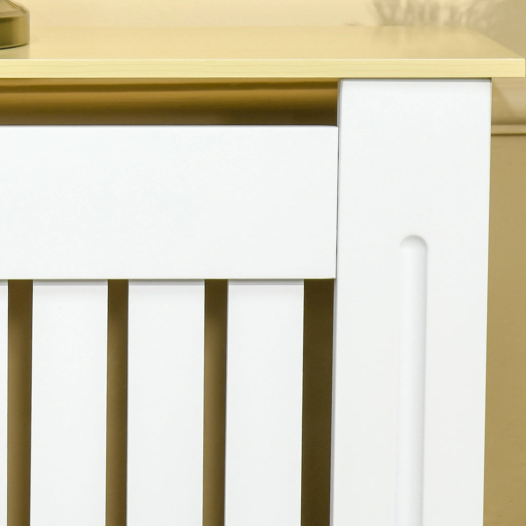 Copriradiatore in MDF per Salotto ¨C Minimal ¨C 78x19x83 cm Bianco