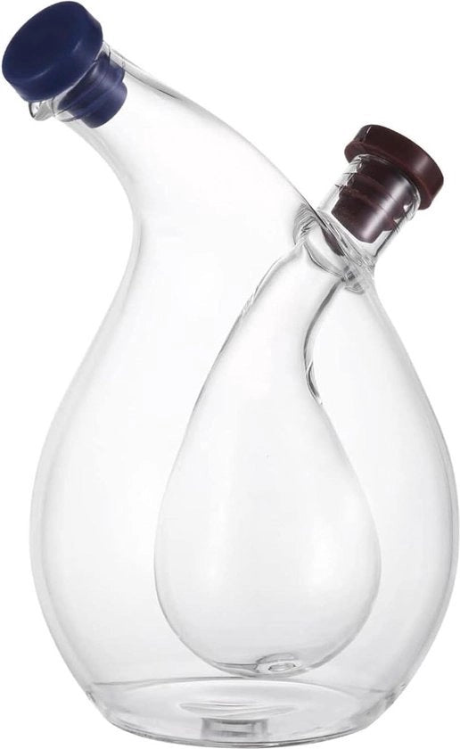 Dispensatore di olio e aceto - 2-in-1 supporto per cucina e tavola - pratico e stile