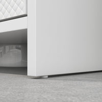 Mobile Sottolavello da Bagno 60x30x60cm 2 Ante Decorate Bianco