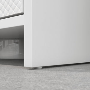 Mobile Sottolavello da Bagno 60x30x60cm 2 Ante Decorate Bianco