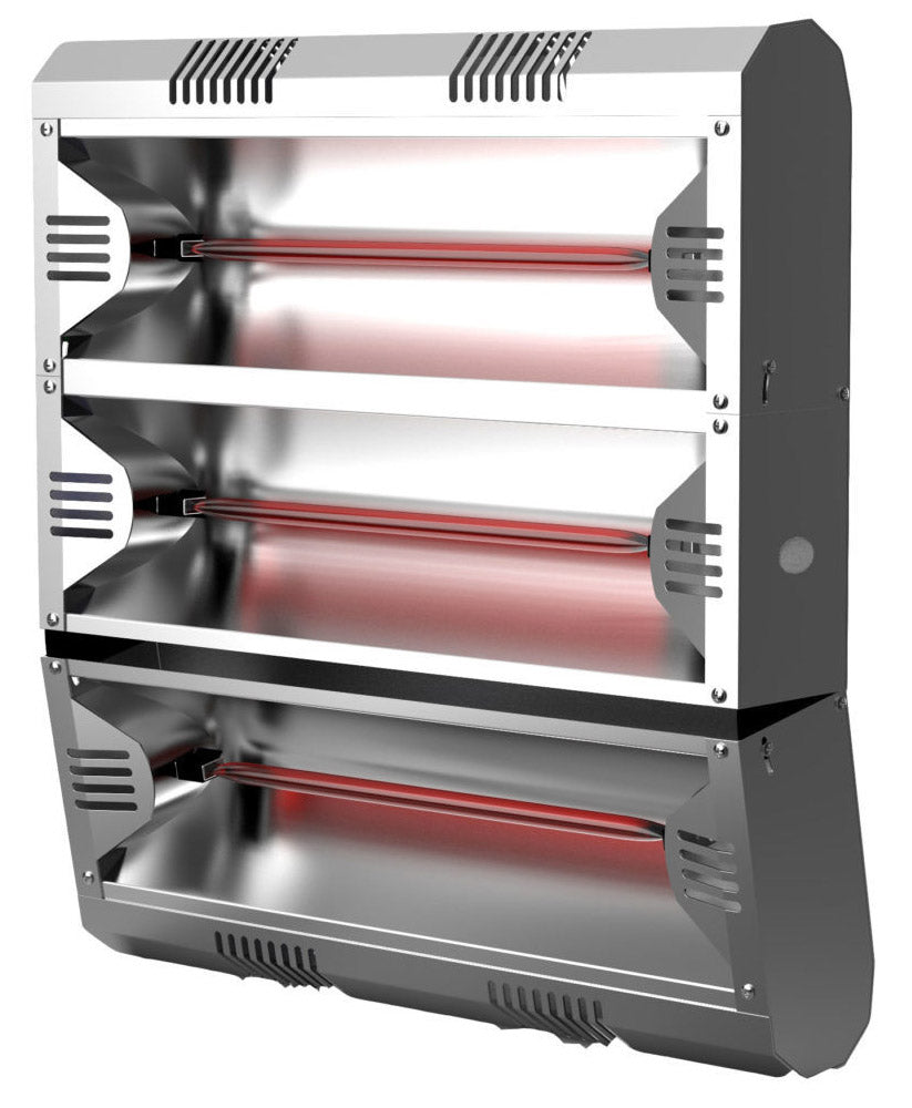 Stufa Elettrica ad Infrarossi da Parete o Soffitto 51,5x49,6x31,3 cm 6000W Moel Hathor 79304