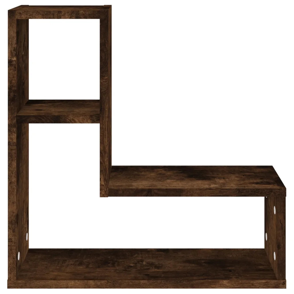 Mensole da Parete 2pz Rovere Fumo 50x15x50 cm Legno Multistrato cod mxl 33115