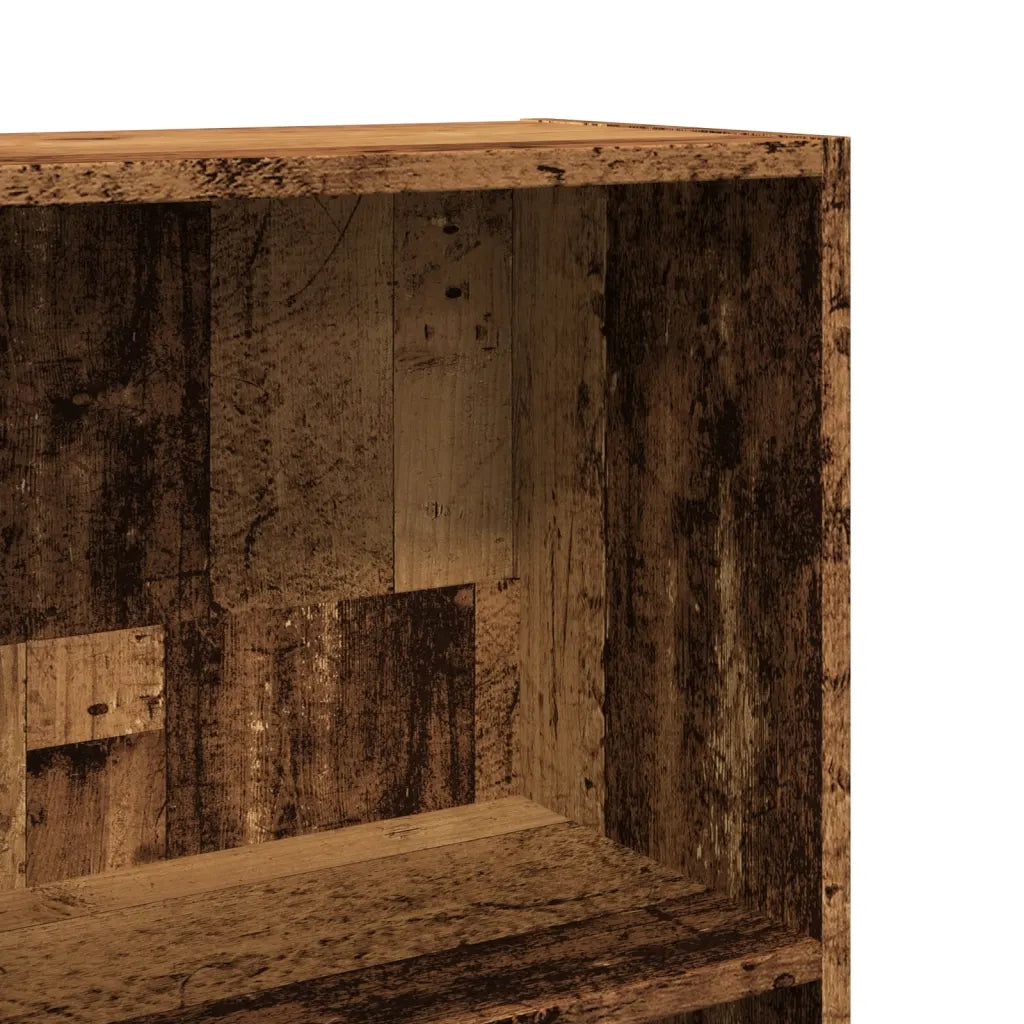 Libreria-Scaffale per Libri-Mobile di Stoccaggio Legno Antico 40x24x143 cm in Truciolato
