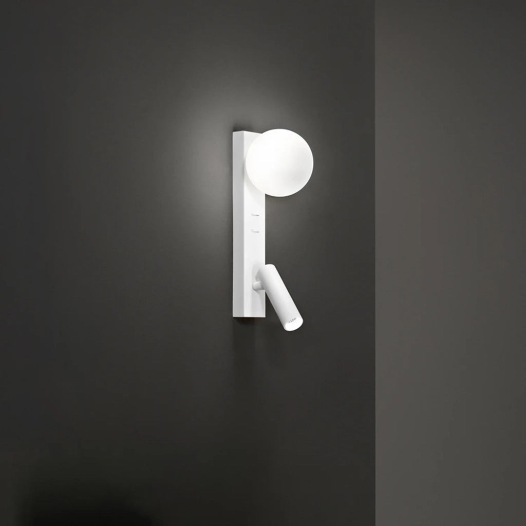Applique Moderna Fog Metallo Bianco Opaco Luce Led G9 Ip20